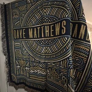 Dave Matthews Band Woven Throw Blanket - Blue and Gold